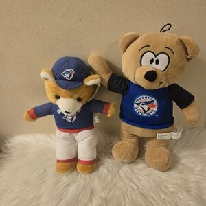 Toronto Blue Jays Teddy Bear Set Baseball Plush Teddy Bear